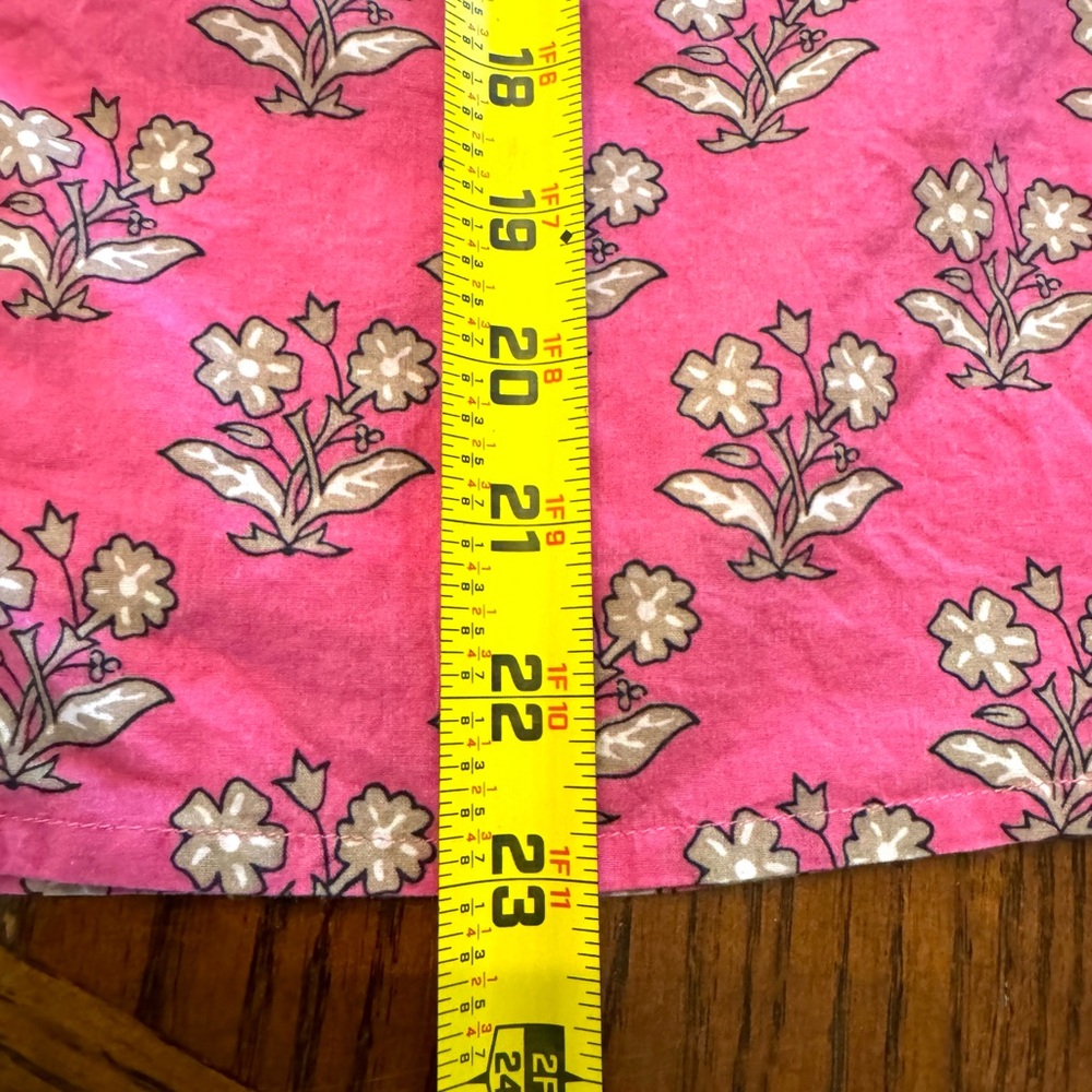 Olivia James The Label Emory Top Blouse botanical plum Floral XS Pink cottage - Picture 13 of 14
